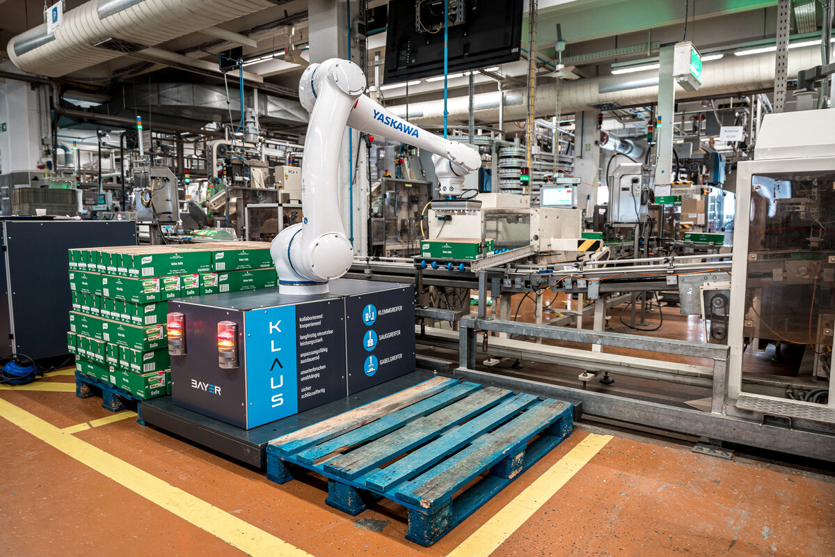 Cobot palettiert bei Unilever Cobot palettiert bei Unilever